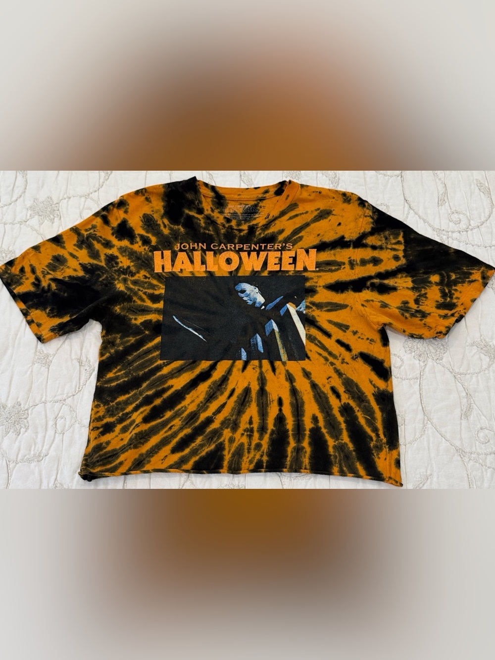 John Carpenter’s Halloween Michael Myers Tie-Dye T-Shirt cropped